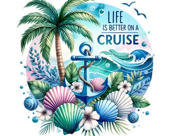 Cruise Sublimation Design, Beach Vacation design PNG Sublimation Design, Digital Download, Png Instant Download, Tshirt png Design