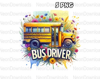 School Bus Driver Appreciation Png Sublimation Design, Back to School Digital Download, School Bus Driver Tshirt png Design, Commercial Use