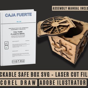 Cofre com fechadura SVG – Arquivo cortado a laser