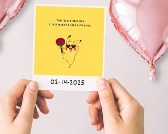 Valentine's Day Card- Pikachu