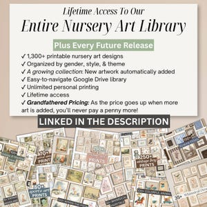 Girl Nursery Wall Art Vintage Collection Baby Bedroom Print Set Download Above Changing Table Nostalgic Decor Children’s Room Fairytale Pack image 19