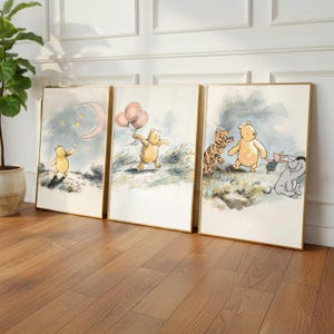 Pooh Nursery Wall Art Digital Print Kids Room