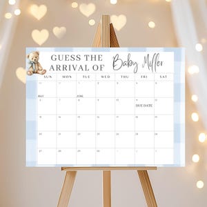 Invitation Set Bear Baby Shower Printable Boy Game Template Gingham Party Decor We Can Bearly Wait Theme