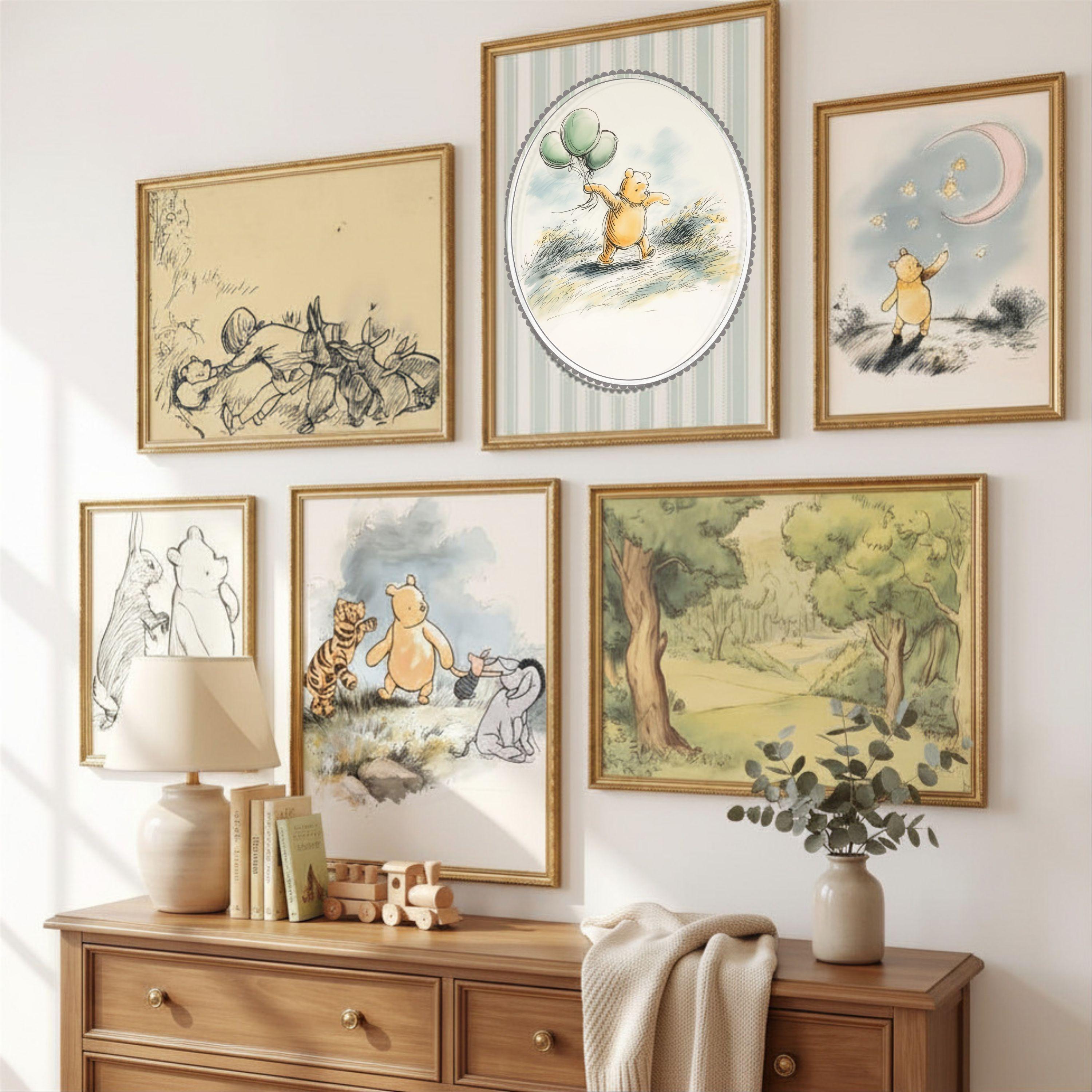 Winnie the Pooh Picture Frame Vintage - Etsy