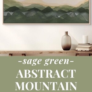 This mountain horizon artwork brings a peaceful and scenic touch to any space. This nature wall art for living room painting above fireplace showcases a beautiful landscape watercolor scenery print in a timeless mid-century style.