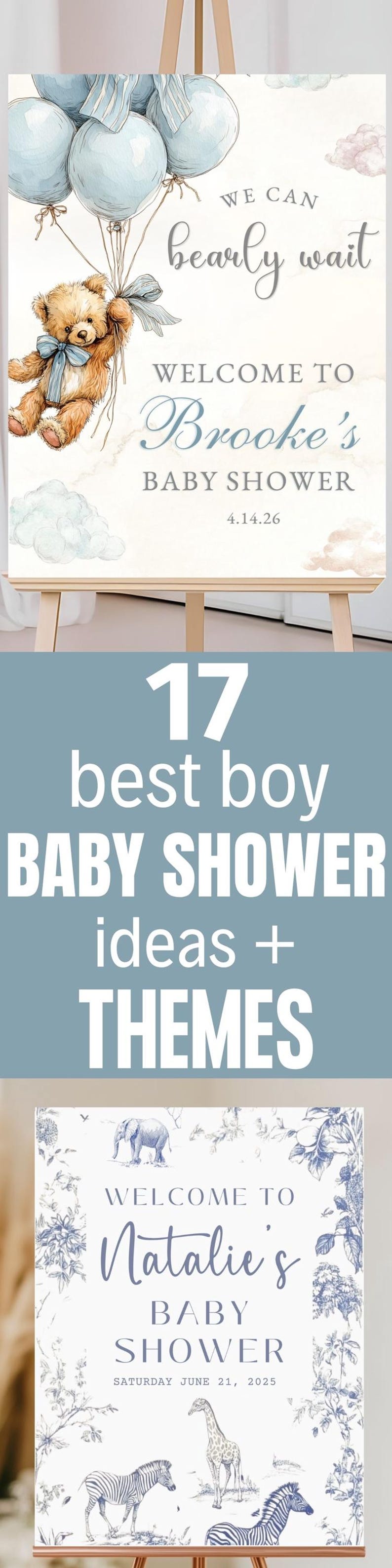 This boy bear baby shower welcome sign is easy to customize and features a charming bearly can wait theme with dusty blue balloons. The personalized shower wall sign is perfect for front yard bear sprinkle decor.