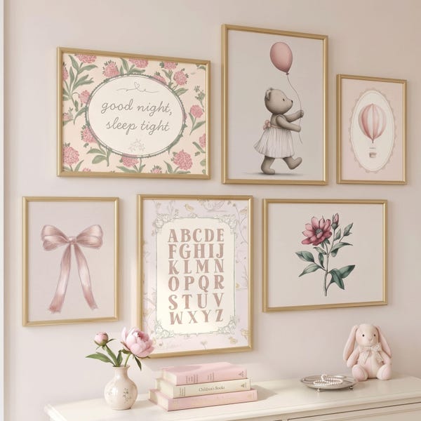 Alphabet Frame Girl - Etsy
