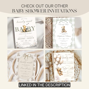 Minimalistic Baby Shower Game Bundle Downloadable Neutral Game Instant Guessing Game Baby Sprinkle Party Game Sign Modern Boy Girl Shower image 12