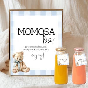 Shower Bundle Digital Invitation Set Bear Baby Shower Printable Boy Game