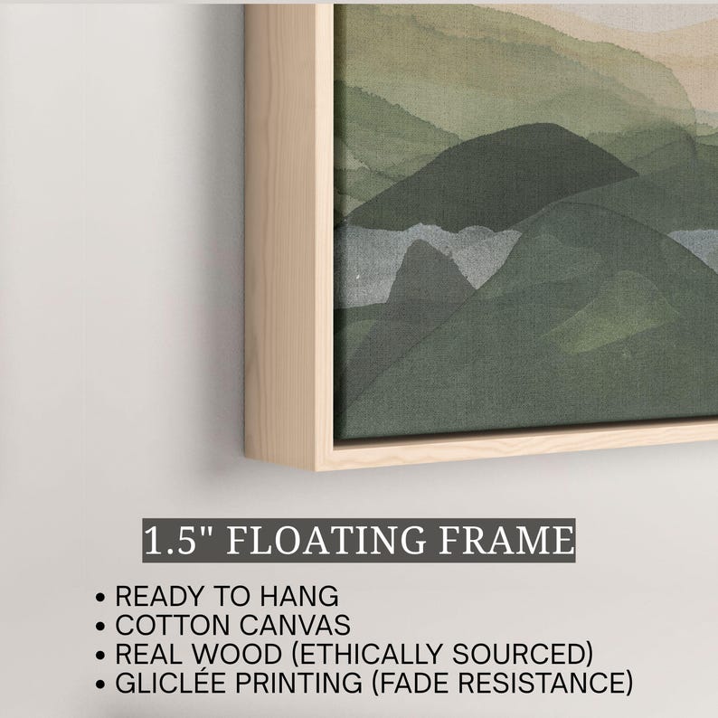 Horizon Artwork Nature Wall Art for Living Room Painting Above Fireplace