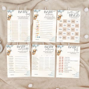 Bear Balloon Shower Game Set Cute Teddy Bear Theme Digital Sign