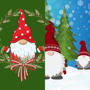 Christmas Gnome 2-sided Pillow Case 1