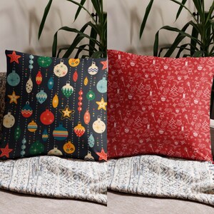 Ornament/Red 2 Sided Pillow