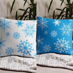 Snowflake 2-sided Pillow