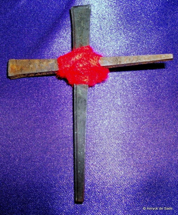 Coffin Nail Iron Cross Protection Charm Hoodoo Voodoo Etsy