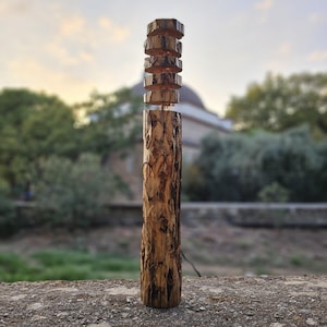 Handmade Rustic Wood Floor Lamp: Natural Tree Branch Design