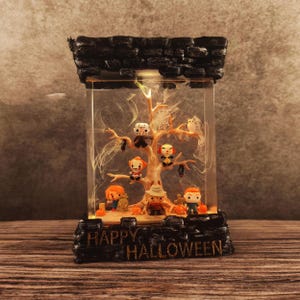 Handgefertigte Halloween-Lampe, Halloween-Horror-Lampe, Chucky, Jason, Michael Myers, Freddy, Geburtstagsgeschenk, Halloween-Geschenk, Schulanfang.