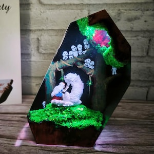 Anime Night Light, Anime Gift, Handmade Gift, Customer Anime Resin Lamp, Hot Anime, Gift for Kids, Gift for Friend, Gift for dad.