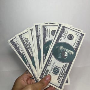 Soldi finti 100 banconote stampe personalizzate con foto
