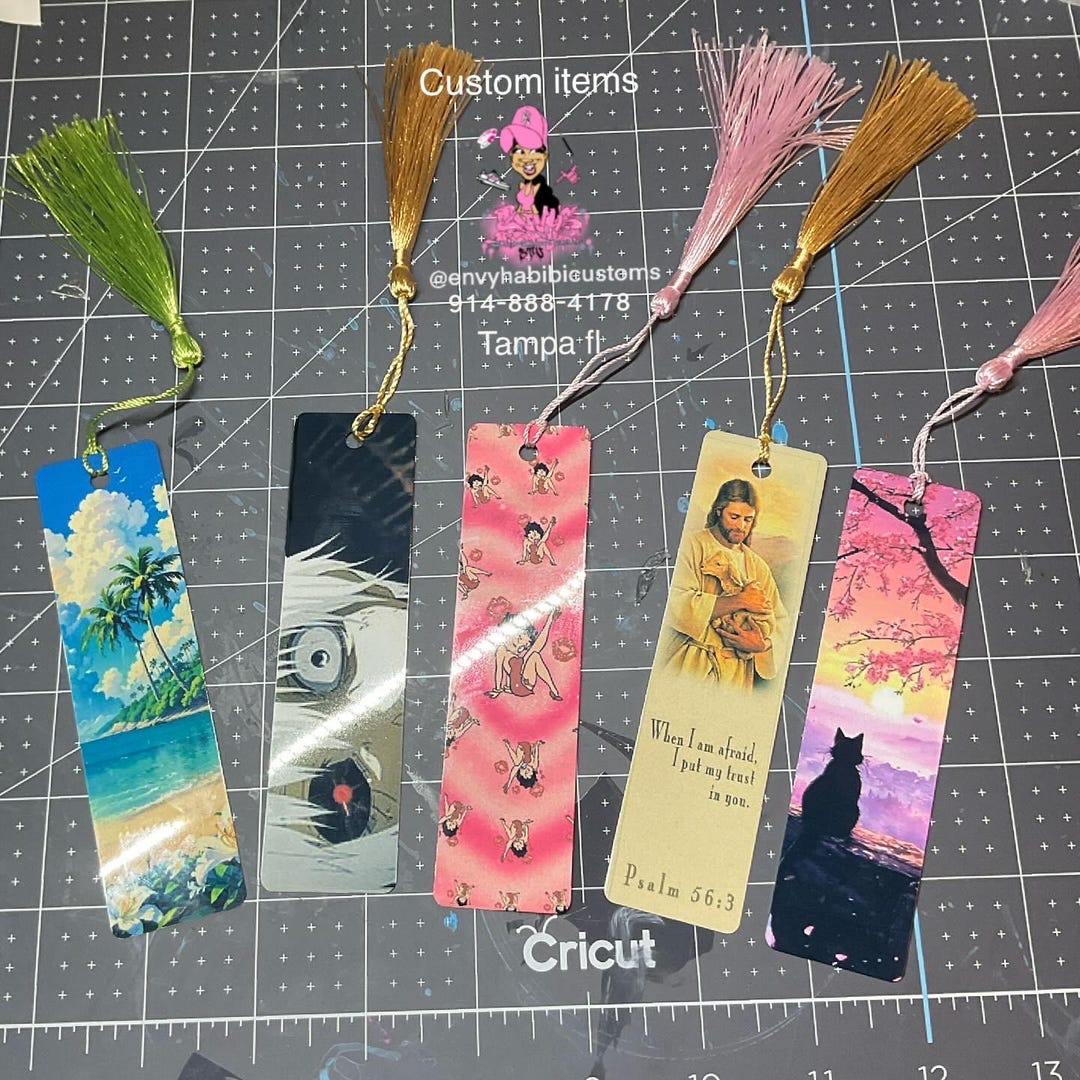 Custom Metal Bookmarks Color Tassel - Etsy