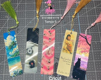 custom metal bookmarks color tassel