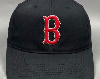 Vintage Boston Baseball Cap Cooperstown Collection Black Red B Logo Strapback Japanese Retro Sports Hat