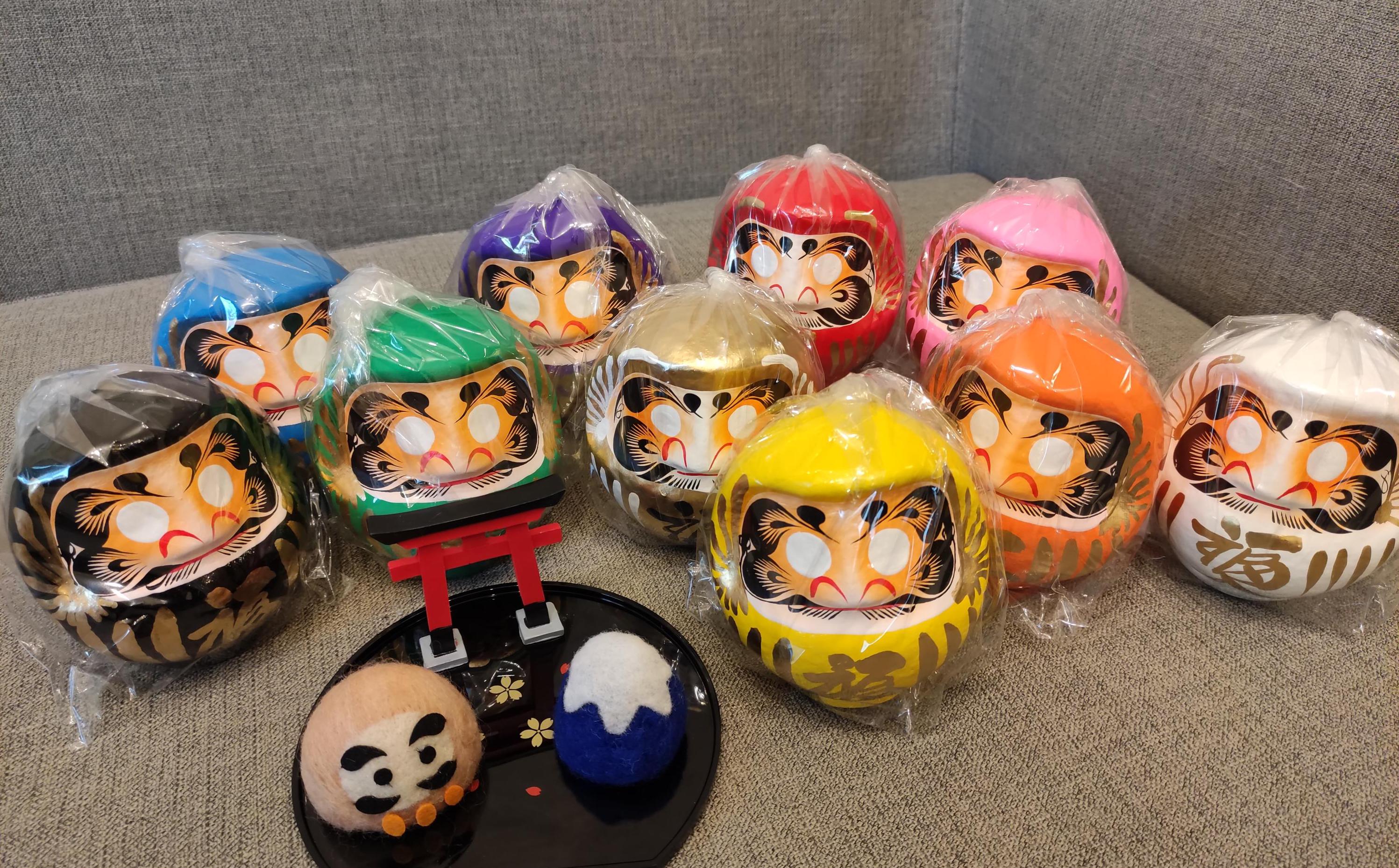 ダルマコレクション　BIGリアルゴールド Daruma Doll Authentic - Etsy