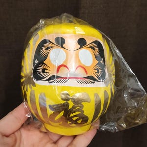 Japanese Takasaki Daruma (PASSION Yellow) だるま 黄色 高崎だるま (黄) 日本産高崎達磨