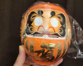 Takasaki Daruma giapponese (VIVID ORANGE) 高崎だるま オレンジ色 高崎だるま (オレンジ) 日本産高崎達磨