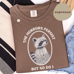 Comfort Colors Raccoon Meme Shirt: Millennial Humor Tee