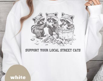 Sudadera de mapache Comfort Colors: divertido gráfico de panda de la basura