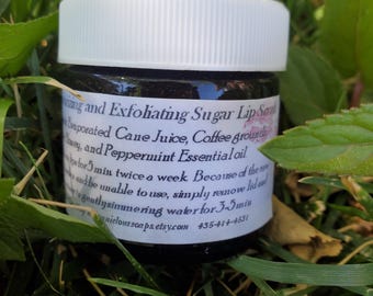 Lip Scrub for Dry Lips – Raw Honey & Sugar Lip Exfoliator, Edible Lip Treatment for Soft, Smooth Lips