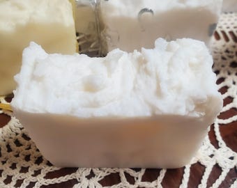 Handmade Coconut Oil Soap Bar - Natural, Unscented, Gentle