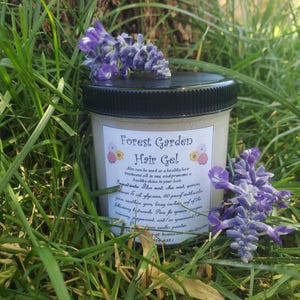 Organic Flax Seed Herbal Hair Gel – Chia Quinoa Styling Gel – Natural Curl Defining Gel – Botanical Hydrosol Hair Gel