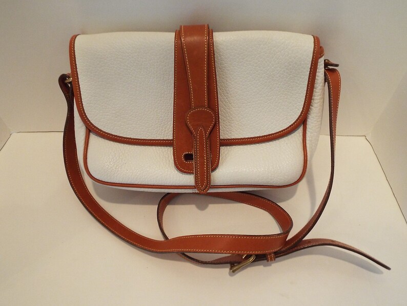 Vintage Dooney \u0026 Bourke All Weather Leather ® Small Equestrian Crossbody Bag