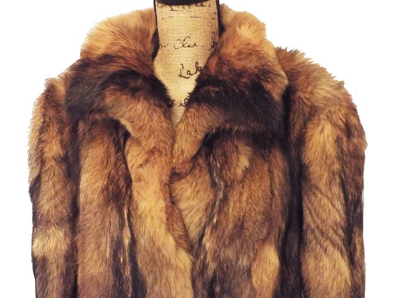 Vintage 80s Real Echt Pelz Red Fox Fur 