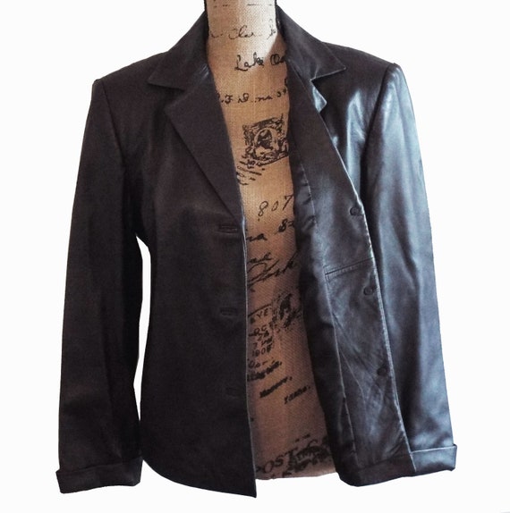 Talbots leather blazer Outlet