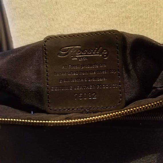 Vintage Fossil Genuine Leather 76082 