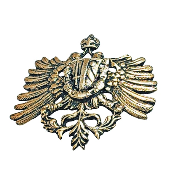 Rare Edwardian C Clasp Patriotic Triple Headed Eagle … Gem