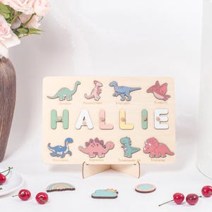 Personalized Name Puzzle Baby Gift,Baby Name Puzzle,Custom First Birthday Gift ,Colorful Educational Toy with Name Perfect for Preschoolers
