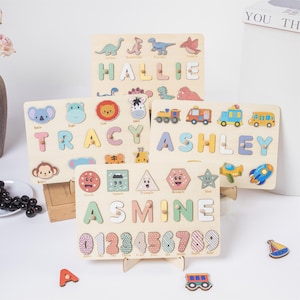 Personalized Wooden Name Puzzle for Baby,Custom Educational Toddler Toy,Unique Newborn Gift ,Personalized Baby Gift 1st Birthday, Baby Gifts