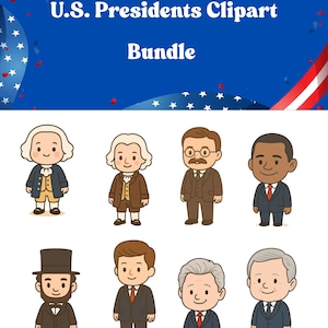 U.S. Presidents Clipart Bundle