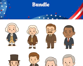 US Präsidenten Clipart Bundle