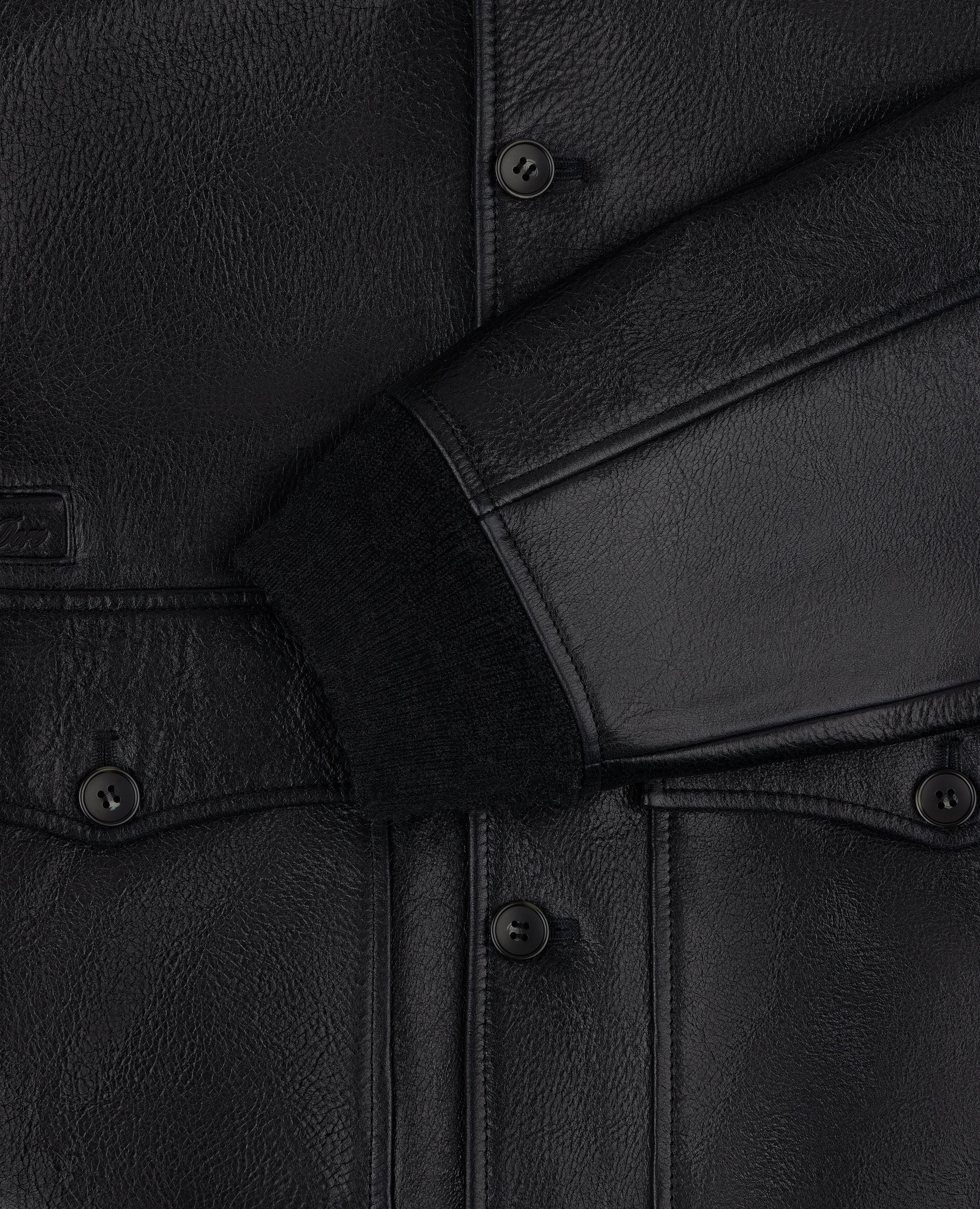 ブラックAime Leon Doreの新しいスタイルのレザーカフェレーサー