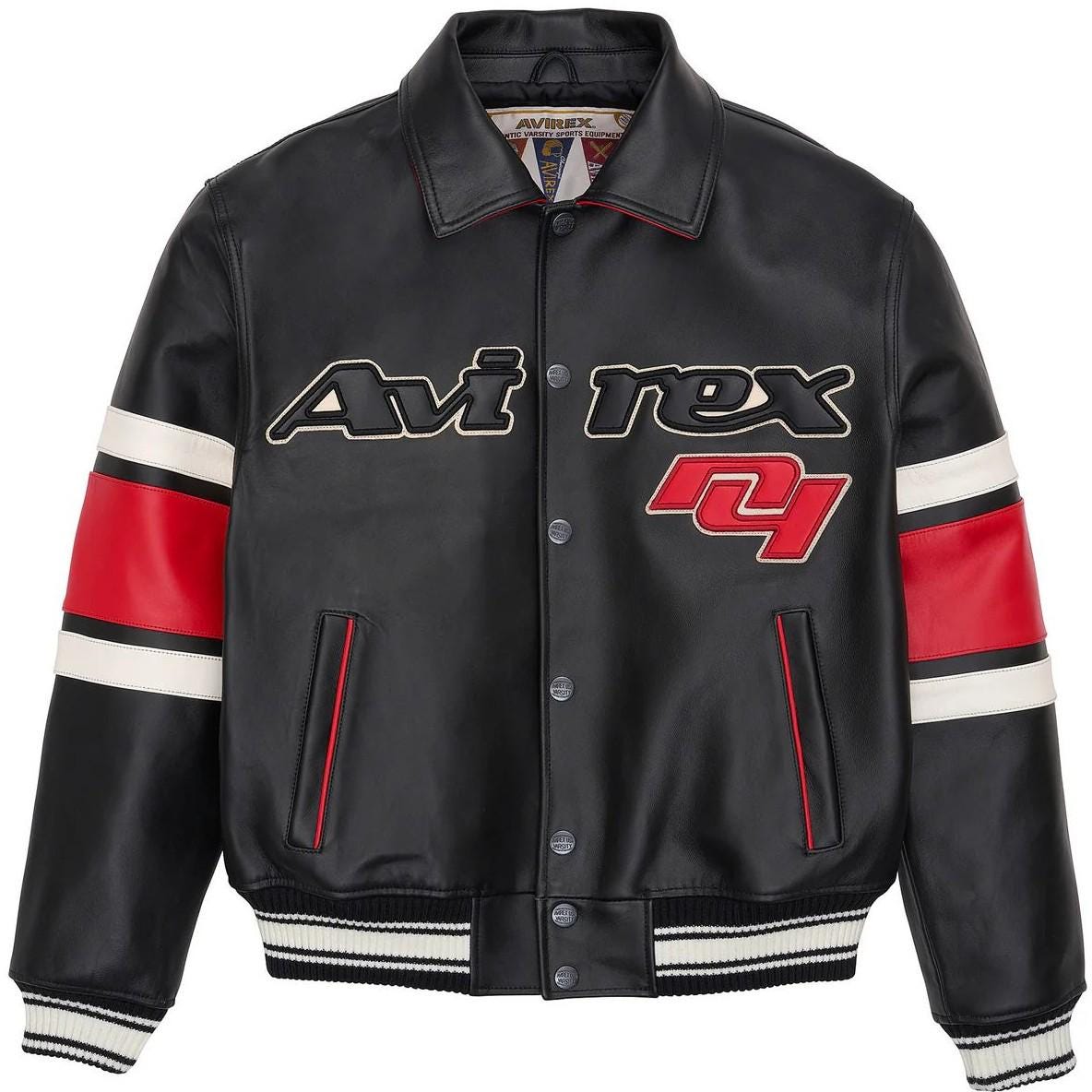 Handmade Avirex, Leather Bomber Jacket, Vintage Bomber