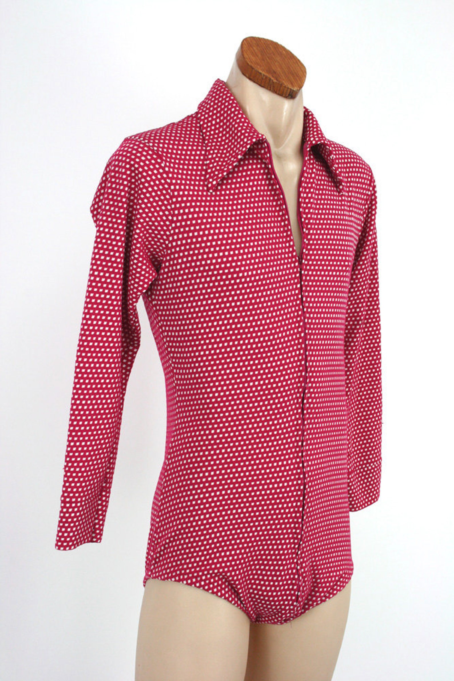 Mens 70s Vintage Shirt Bodysuit Rare One Piece for Men Stay Etsy