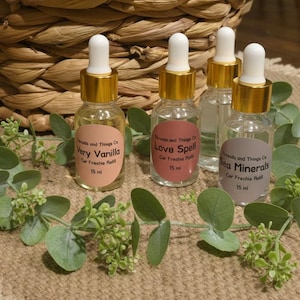 Car Freshie Refills with wooden topper replacements