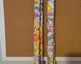 Teacher Themed Scrunchie Lanyard/Breakaway Lanyard