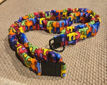 Autism Awareness Breakaway Scrunchie Lanyard