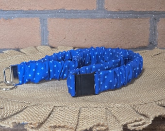 Royal Blue with Polka Dots Breakaway Lanyard/Badge Holder